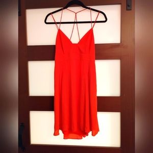 Hot pink short Express dress